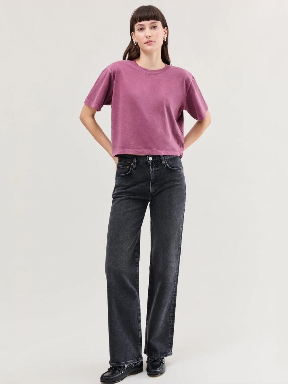 Relaxed Crop Tee - Picture 2 of 5